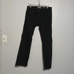 Reclaim Brand Mens Black Jeans. Straight Leg. Size 30X30